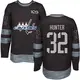 Authentic Men's Dale Hunter Black Washington Capitals 1917-2017 100th Anniversary Jersey