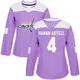 Authentic Women's Hardy Haman Aktell Purple Washington Capitals Fights Cancer Practice Jersey